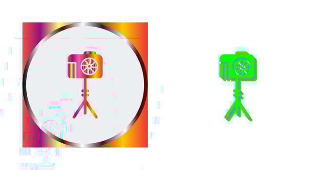 Unique Camera Stand Vector Icon