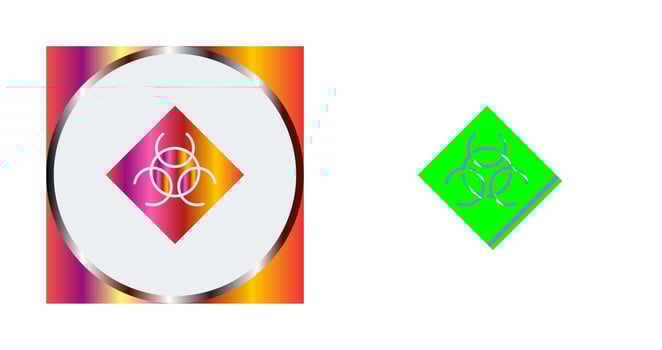 Biological Hazard Vector Icon