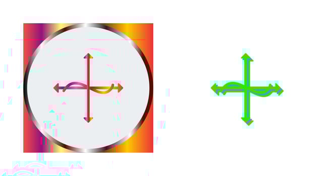 Unique Graph Vector Icon