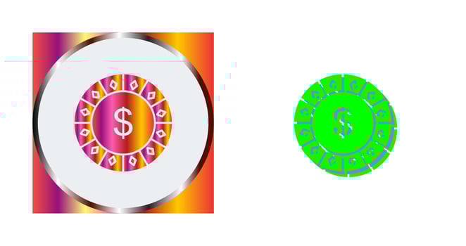 Dollar Chip Vector Icon