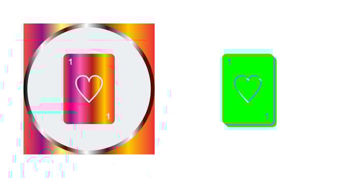 Unique Card Vector Icon