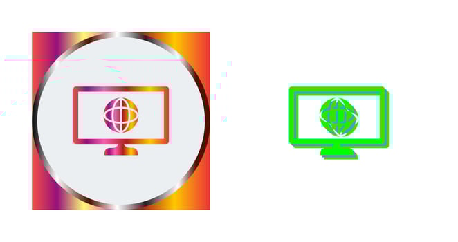 Unique Intranet Vector Icon