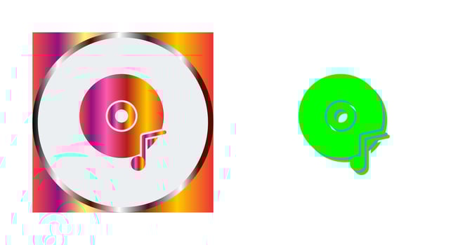 Music CD Vector Icon