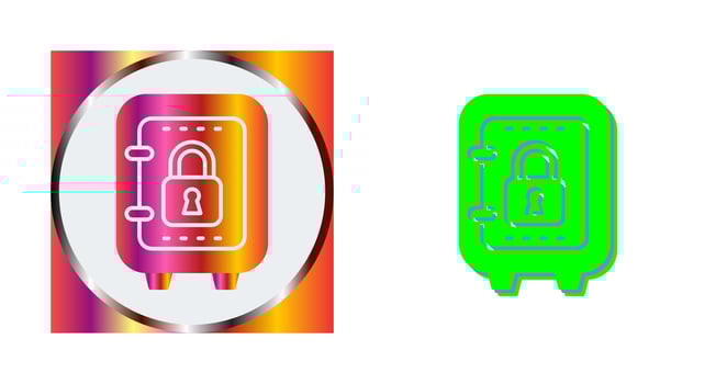 Safe Box Vector Icon