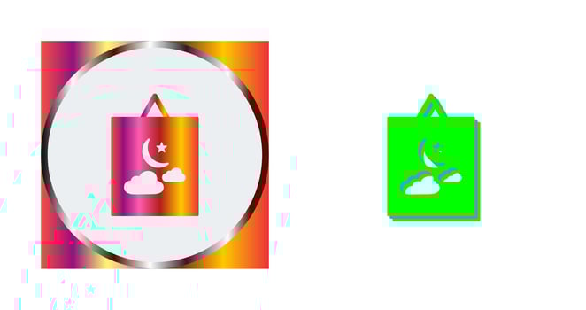 Hanging Painting Vector Icon