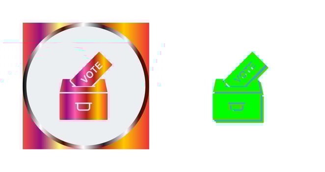 Casting Vote Vector Icon
