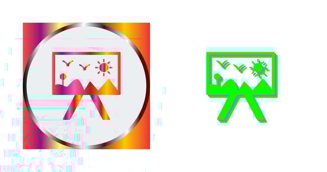 Painting of Canvass Vector Icon