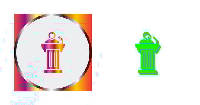 Podium Vector Icon