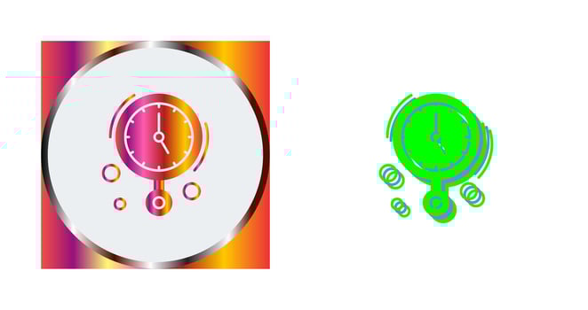 Wall Clock Vector Icon