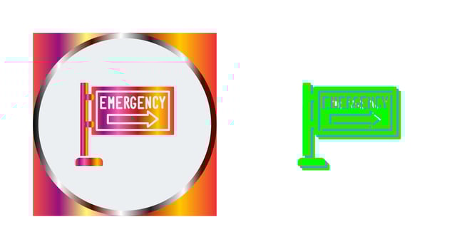 Emergency Sign Vector Icon