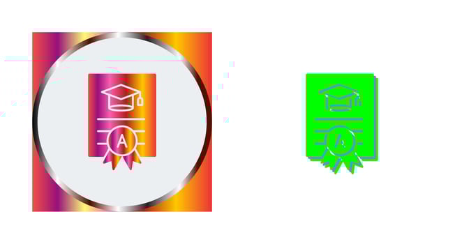 Report Card Vector Icon