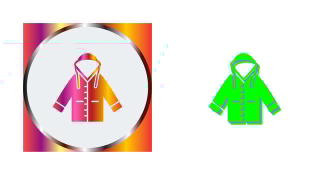 Raincoat Vector Icon