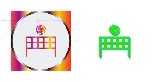 Beach Volleyball Vector Icon