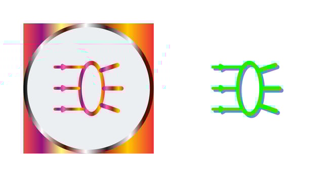 Refraction Vector Icon