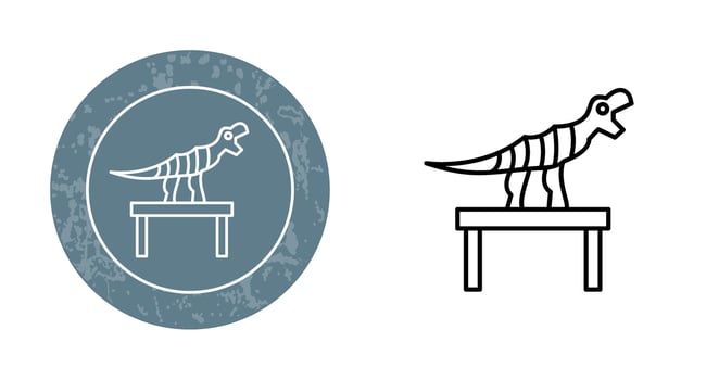 Bones Exhibit Vector Icon