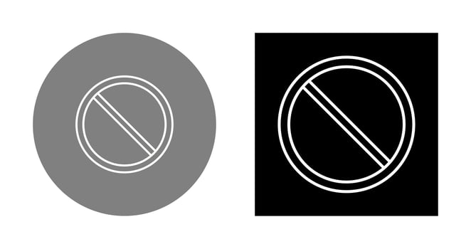 Prohibited Vector Icon