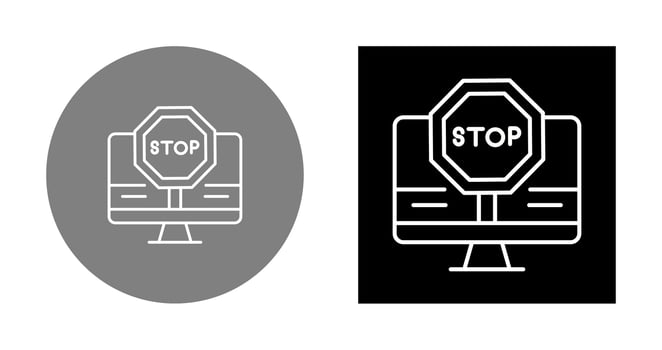 Stop Vector Icon