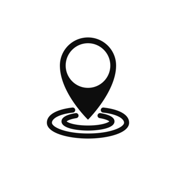 location Map isolated on transparent background png