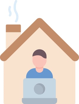 Work From Home Vector Icon