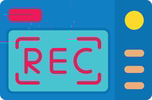 Video Recording Vector Icon