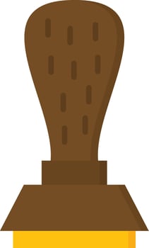 Wooden Stamp Vector Icon