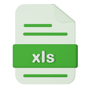 excel filename extension 3d icon png
