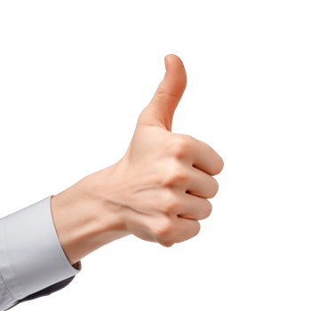 Human thumb Ai Generative png