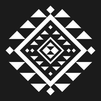 Geometric ethnic pattern art. American, Mexican style. Background Aztec tribal ornament. Design for fabric, clothing, textile, logo, symbol. vector