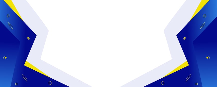 Blue geometric abstract background with white space in the middle vector