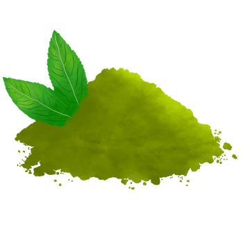 Green tea powder png