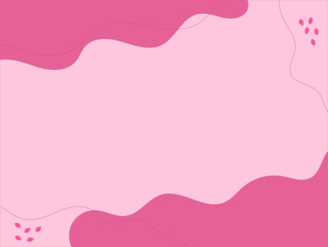 Abstract background on Pink color suitable for banner, flyer, social media post. Modern organic shapes with copy space text vector