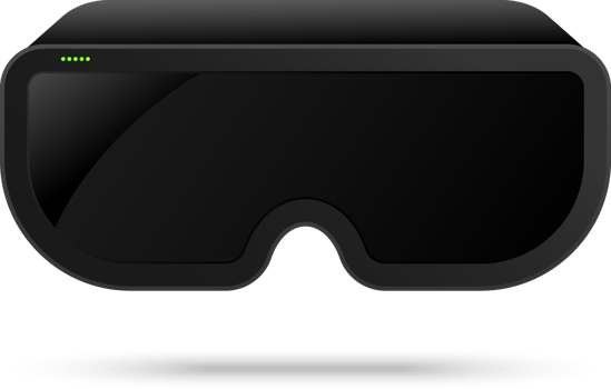 VR vitual glasses reality interactive future technology innovation icon element abstract background illustration png