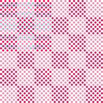 Pink checker pattern with dot inside. checker seamless pattern vector. checker pattern. Decorative elements, floor tiles, wall tiles, bathroom tiles, swimming pool tiles. vector