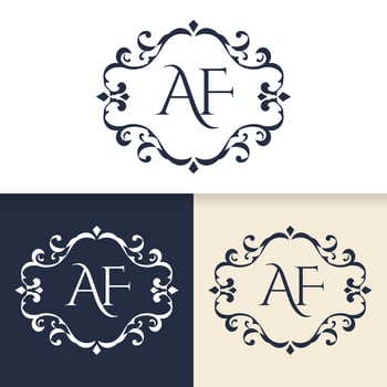 Elegant wedding logo design. - Vector. vector