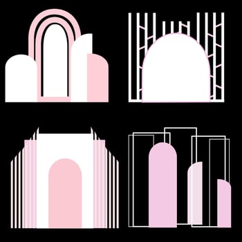 Wedding gate decoration vector