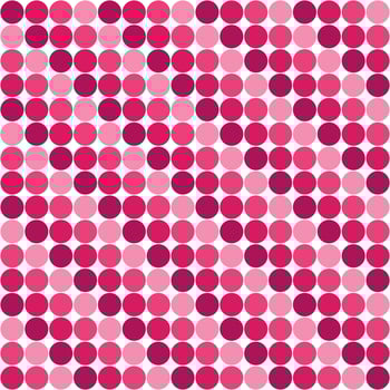 Pink tile background, Circle mosaic tile background, Tile background, Seamless pattern, Mosaic seamless pattern, Mosaic tiles texture or background. Bathroom wall tiles, swimming pool tiles. vector