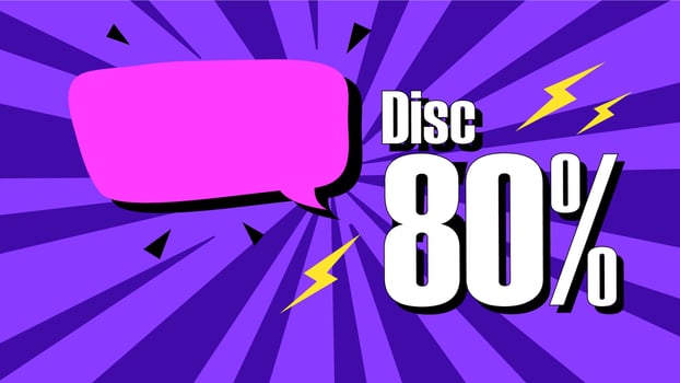 Design a promotion banner with a discount template that features a modern theme. The vector design should create an attractive advertising background.