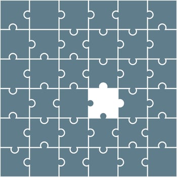 Grey jigsaw pattern. jigsaw line pattern. jigsaw seamless pattern. Decorative elements, clothing, paper wrapping, bathroom tiles, wall tiles, backdrop, background. vector