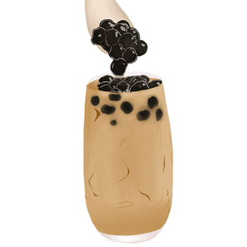 Sweet bubbles tea png