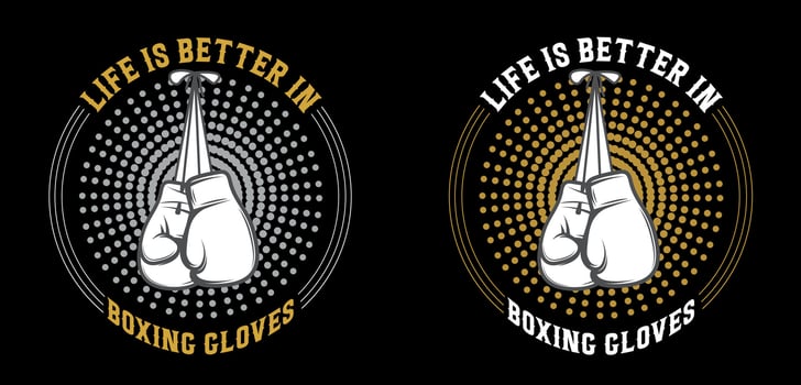 Boxing t-shirt design. vector