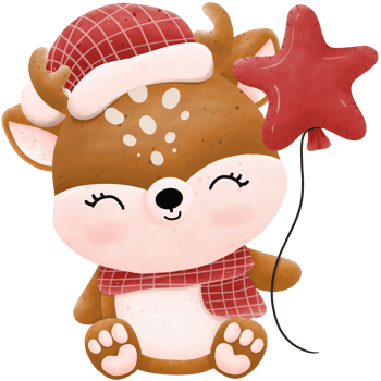Christmas reindeer character png