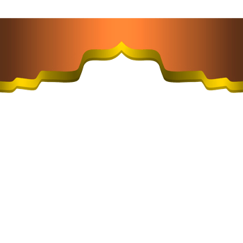 Gold Border Frame Design on orange gradient background.illustration of a background png