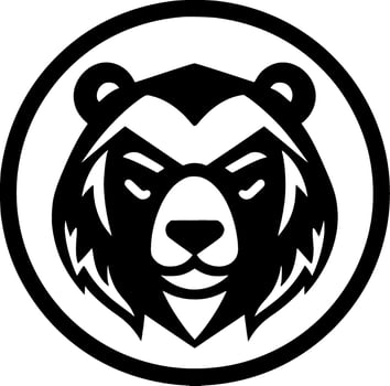 Bear - Minimalist and Flat Logo - Vector illustration