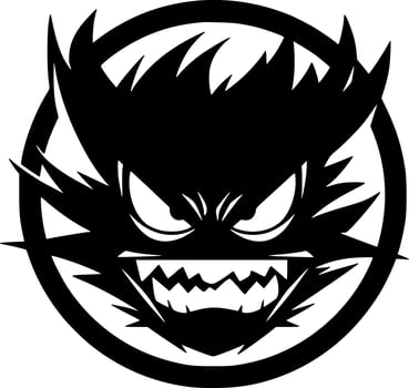 Beast, Black and White Vector illustration