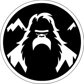 Bigfoot - Minimalist and Flat Logo - Vector illustration