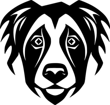 Dog - Black and White Isolated Icon - Vector illustration