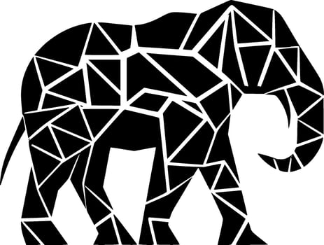 Elephant - Minimalist and Flat Logo - Vector illustration
