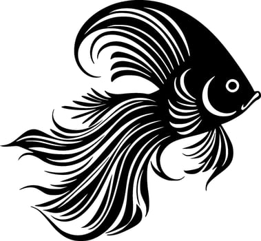 Fish - Minimalist and Flat Logo - Vector illustration