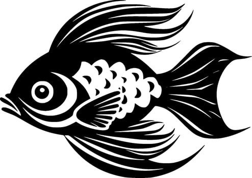 Fish, Minimalist and Simple Silhouette - Vector illustration