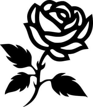 Flower, Minimalist and Simple Silhouette - Vector illustration